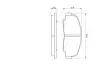 Тормозные колодки дисковые DAIHATSU Rocky/Rugger&#039;&#039;F&#039;&#039;2.2-2.8&#039;&#039;93-02 BOSCH 0986424297 (фото 5)