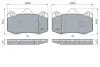 Тормозные колодки SEAT P. IBIZA 1,2-2,0 TDI 02-15 BOSCH 0986424399 (фото 5)