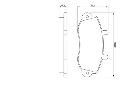 Гальмівні колодки, дискове гальмо (набір) BOSCH 0986424480 (фото 1)