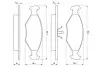Гальмівні колодки, дискові BOSCH 0986424514 (фото 1)