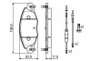 Колодки тормозные (передние) Citroen С5 01- (+датчики)) BOSCH 0 986 424 581 (фото 2)