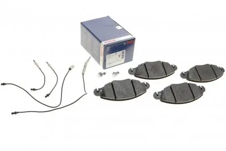 Колодки тормозные (передние) Citroen С5 01- (+датчики)) BOSCH 0 986 424 581