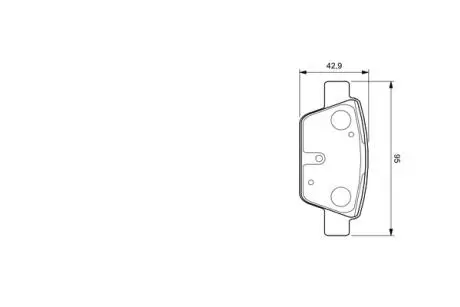Тормозные колодки, дисковый тормоз.) BOSCH 0986424594 (фото 1)