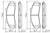 Тормозные колодки, дисковый тормоз.) BOSCH 0986424656 (фото 5)