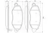 Тормозные колодки, дисковый тормоз.) BOSCH 0986424657 (фото 1)