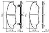 Тормозные колодки, дисковые. BOSCH 0986424696 (фото 3)