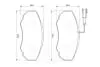 Тормозные колодки, дисковый тормоз.) BOSCH 0986424703 (фото 1)