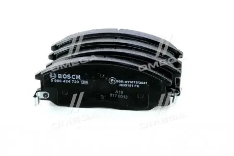 Тормозные колодки (передние) Hyundai Santa Fe/Trajet 00-12/Ssangyong Actyon/Kyron 05-/Rexton 02- BOSCH 0 986 424 729