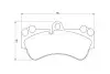 Тормозные колодки (передние) Porsche Cayenne/VW Touareg 02-10 (Brembo) (190x99,1) BOSCH 0 986 424 740 (фото 2)