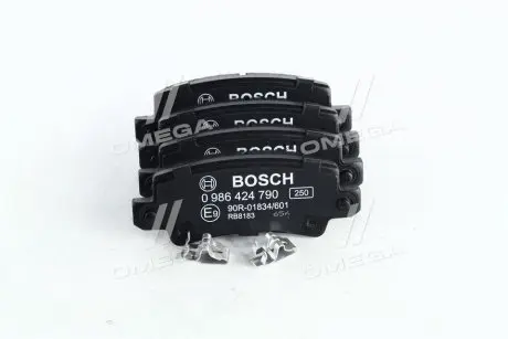 Колодки гальмівні (задні) Toyota Corolla 01-14 BOSCH 0 986 424 790