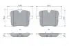 Комплект гальмівних колодок задній BOSCH 0986424923 (фото 5)