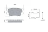 TOYOTA Гальмівні колодки задн. Camry V40, Rav 4 05- BOSCH 0986460119 (фото 5)