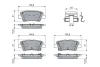 Комплект гальмівних колодок задн, HYUNDAI ACCENT IV, ELANTRA V, ELANTRA VI, GRANDEUR, I10 II, I10 III, I20 ACTIVE, I20 II, I30, I40 I, I40 I CW, KONA, KONA/SUV, SOLARIS 1.0-Electric 01.05- BOSCH 0986460172 (фото 5)
