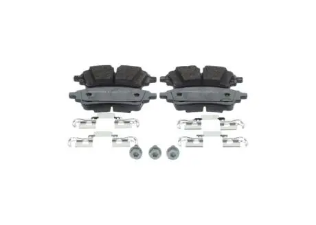 Комплект гальмівних колодок задн, AUDI A4 ALLROAD B9, A4 B9, A5, A6 ALLROAD C8, A6 C8, A7, A8 D5, Q5, Q7, VW TOUAREG 1.4-4.0H 01.15- BOSCH 0986460174
