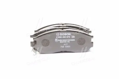 Тормозные колодки (передние) Mitsubishi Colt 90-96/Galant/Lancer 88-04/Space Wagon 91-98 BOSCH 0 986 460 979