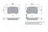 Колодки гальмівні (задні) Honda Accord /Civic/CR-V 90- (Akebono) BOSCH 0 986 461 006 (фото 7)