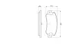 Тормозные колодки дисковые ALFA ROMEO 164/FIAT Croma90 -98 BOSCH 0986461770 (фото 5)