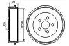 Барабан тормозной (задний) Toyota Avensis 97-03 (228х58) d=55mm BOSCH 0 986 477 140 (фото 9)