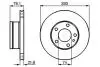 Диск тормозной BMW 518/825/628/630/633/635/728/730/732/735 1.8-3.574-86 BOSCH 0986478041 (фото 1)