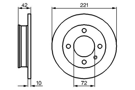 Тормозной диск BOSCH 0986478068 (фото 1)