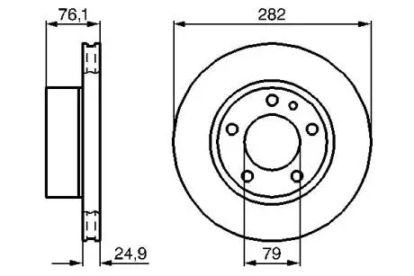 Тормозной диск BOSCH 0986478217