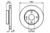 Диск тормозной MAZDA 121/121/Metro/323/MX-5 \&#039;\&#039;F BOSCH 0986478241 (фото 1)