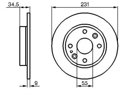 Тормозной диск BOSCH 0986478242