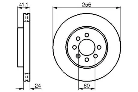 Тормозной диск BOSCH 0986478286