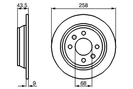 Тормозной диск BOSCH 0986478374