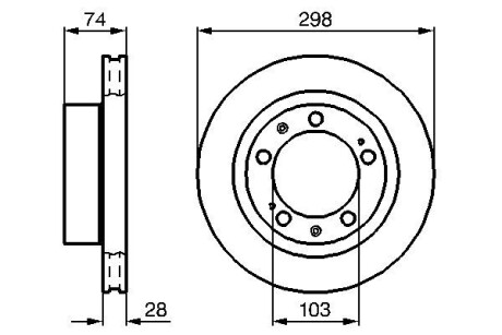 Тормозной диск BOSCH 0986478418