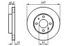 Диск тормозной BOSCH 0986478459 (фото 1)