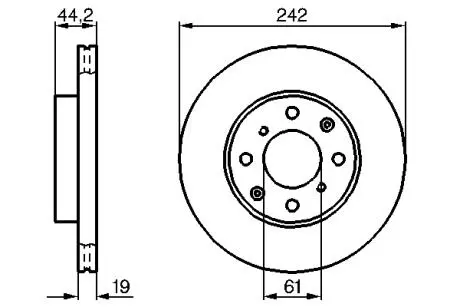 Тормозной диск BOSCH 0986478503