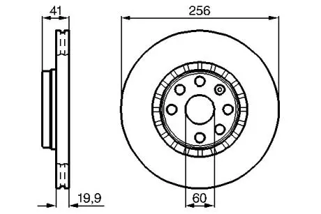 Диск тормозной BOSCH 0986478535