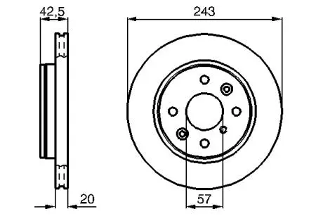 Тормозной диск BOSCH 0986478659