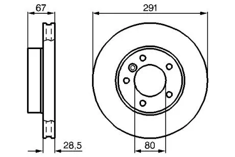 Тормозной диск BOSCH 0986478691