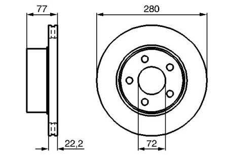 Тормозной диск BOSCH 0986478694 (фото 1)