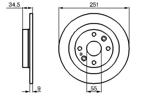 Тормозной диск BOSCH 0986478701