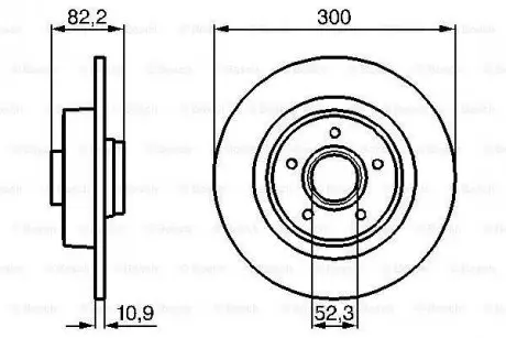 Диск тормозной RENAULT R'2.0-3.502-09 BOSCH 0986478971