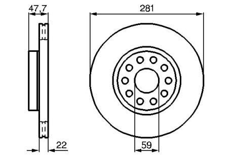 Тормозной диск BOSCH 0986478993