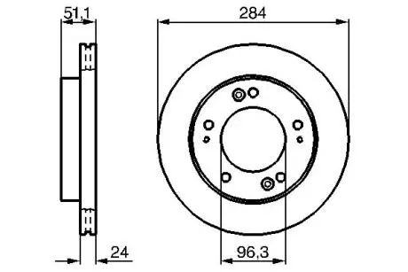 Тормозной диск BOSCH 0986479020