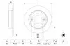 Диск тормозной (задний) Kia Ceed/Cerato/Soul/Hyundai i30/Elantra 12- (261.9x10) BOSCH 0 986 479 052 (фото 5)