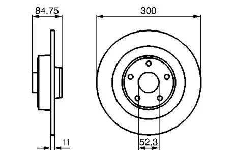 Диск тормозной BOSCH 0986479083