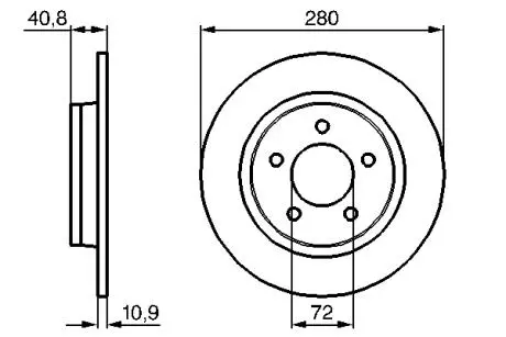 Диск тормозной BOSCH 0986479181