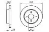 Диск гальмівний NISSAN Almera N15 \'\'R \'\'95-00 BOSCH 0986479238 (фото 1)