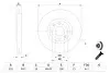 Диск гальмівний (передній) Citroen C4/ Peugeot 207/307 1.6-2.0i 04- (302x26) BOSCH 0 986 479 288 (фото 5)