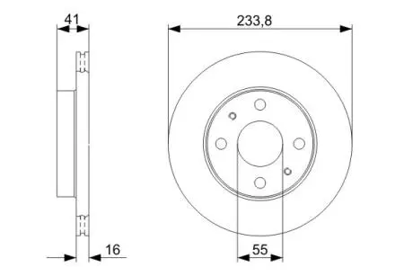 Диск тормозной BOSCH 0 986 479 352