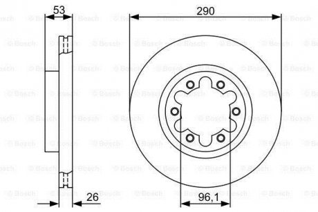 Тормозной диск BOSCH 0986479355