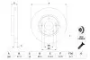 Диск гальмівний (передній) Hyundai Tucson/i30 2.0 CRDi 04-/Kia Cee\'d 06- (280x26) BOSCH 0 986 479 368 (фото 5)