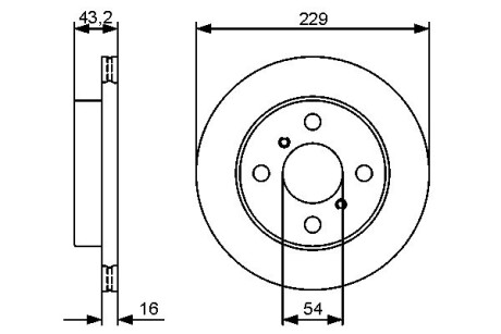 Тормозной диск BOSCH 0986479417