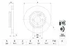 Диск тормозной MiINI Cooper/One &#039;F&#039;1.4-2.0&#039;06&gt;&gt; BOSCH 0986479437 (фото 5)